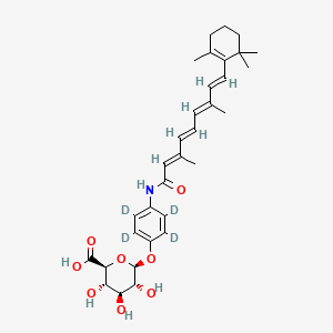 molecular formula C32H41NO8 B12405946 Fenretinide glucuronide-d4 