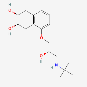 molecular formula C17H27NO4 B1240602 (2R,3S)-5-{[(2S)-3-(叔丁基氨基)-2-羟基丙基]氧基}-1,2,3,4-四氢萘-2,3-二醇 CAS No. 98391-45-8