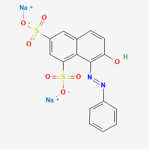 molecular formula C16H10N2Na2O7S2 B12406027 disodium;7-hydroxy-8-phenyldiazenylnaphthalene-1,3-disulfonate 