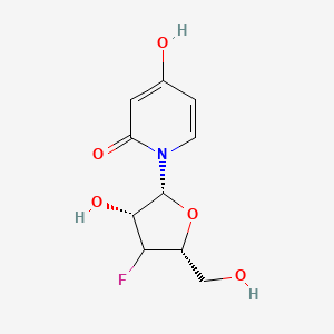 1-[(2R,3R,5R)-4-fluoro-3-hydroxy-5-(hydroxymethyl)oxolan-2-yl]-4-hydroxypyridin-2-one