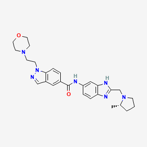 molecular formula C27H33N7O2 B12406110 Eleven-Nineteen-Leukemia Protein IN-1 