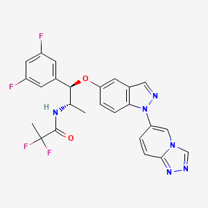 molecular formula C25H20F4N6O2 B12406114 Glucocorticoid receptor-IN-2 