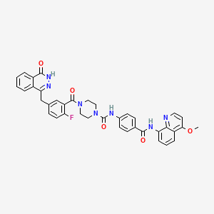 molecular formula C38H32FN7O5 B12406172 Parp1/2/tnks1/2-IN-1 