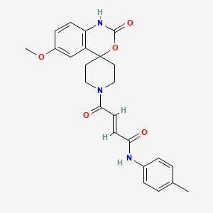 molecular formula C24H25N3O5 B12406182 Chitin synthase inhibitor 7 