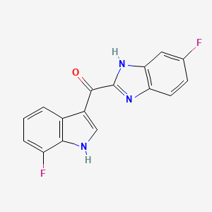 molecular formula C16H9F2N3O B12406187 PCSK9 modulator-3 