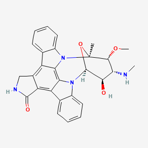 (2S,3R,4R,5R,6S)-5-hydroxy-3-methoxy-2-methyl-4-(methylamino)-29-oxa-1,7,17-triazaoctacyclo[12.12.2.12,6.07,28.08,13.015,19.020,27.021,26]nonacosa-8,10,12,14,19,21,23,25,27-nonaen-16-one