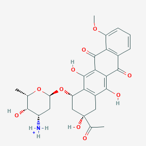 molecular formula C27H30NO10+ B1240619 红霉素 