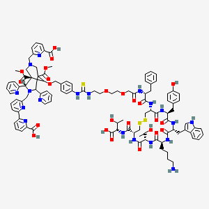 molecular formula C103H117N19O24S3 B12406190 L1-Peg2-tate 