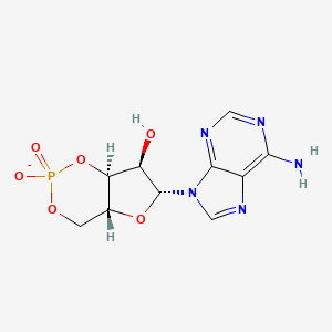 molecular formula C10H11N5O6P- B1240622 3',5'-cyclic AMP(1-) 