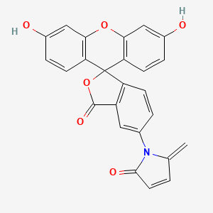 molecular formula C25H15NO6 B12406225 5MP-Fluorescein 