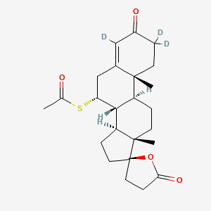 molecular formula C24H32O4S B12406257 Spironolactone-d3-1 