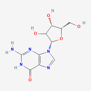 2-amino-9-[(2S,4S,5S)-3,4-dihydroxy-5-(hydroxymethyl)oxolan-2-yl]-1H-purin-6-one