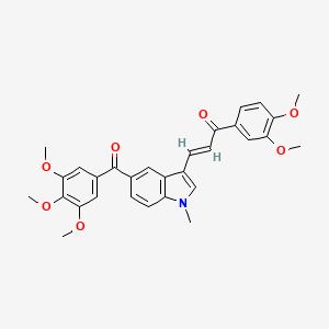 Phenstatin-based indole linked chalcone