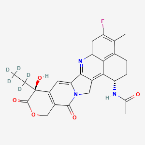 molecular formula C26H24FN3O5 B12406277 Ac-Exatecan-d5 