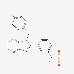 molecular formula C22H21N3O2S B12406282 Antimicrobial agent-1 