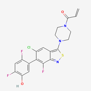 molecular formula C20H15ClF3N3O2S B12406322 KRAS inhibitor-18 