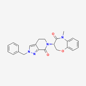 (3S)-3-(2-benzyl-7-oxo-4,5-dihydropyrazolo[3,4-c]pyridin-6-yl)-5-methyl-2,3-dihydro-1,5-benzoxazepin-4-one