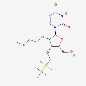 1-[(2R,3S,5R)-4-[[tert-butyl(dimethyl)silyl]methoxy]-5-(hydroxymethyl)-3-(2-methoxyethoxy)oxolan-2-yl]pyrimidine-2,4-dione