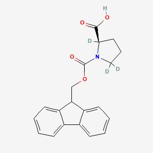 molecular formula C20H19NO4 B12406353 D-Proline-2,5,5-D3-N-fmoc 