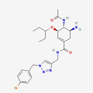 molecular formula C24H33BrN6O3 B12406370 Neuraminidase-IN-9 