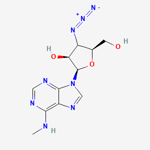 (2R,3S,5S)-4-azido-5-(hydroxymethyl)-2-[6-(methylamino)purin-9-yl]oxolan-3-ol