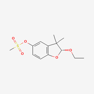molecular formula C13H18O5S B1240638 (R)-ethofumesate 