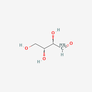 molecular formula C4H8O4 B12406384 (2S,3R)-2,3,4-Trihydroxybutanal-13C 