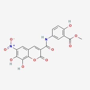 molecular formula C18H12N2O10 B12406396 HIV-1 integrase inhibitor 9 