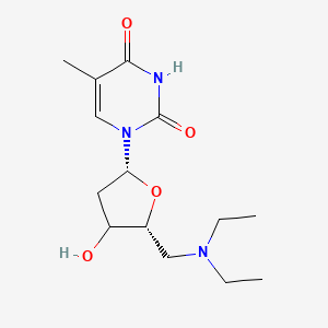 molecular formula C14H23N3O4 B12406399 1-[(2R,5R)-5-(diethylaminomethyl)-4-hydroxyoxolan-2-yl]-5-methylpyrimidine-2,4-dione 