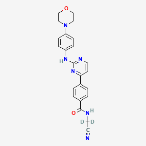 molecular formula C23H22N6O2 B12406409 Momelotinib-d2 