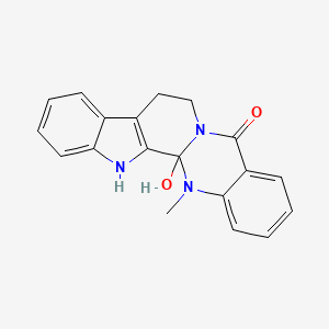 1-Hydroxy-21-methyl-3,13,21-triazapentacyclo[11.8.0.02,10.04,9.015,20]henicosa-2(10),4,6,8,15,17,19-heptaen-14-one