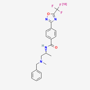 molecular formula C21H21F3N4O2 B12406483 N-[(2R)-1-[benzyl(methyl)amino]propan-2-yl]-4-[5-[fluoranyl(difluoro)methyl]-1,2,4-oxadiazol-3-yl]benzamide 