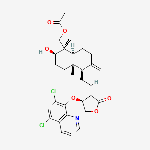 molecular formula C31H35Cl2NO6 B12406496 Antiviral agent 20 