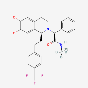 molecular formula C29H31F3N2O3 B12406501 Almorexant (|AS,1S) isomer-13C,d3 