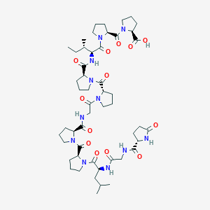 molecular formula C51H77N11O13 B12406520 H-Pyr-Gly-Leu-Pro-Pro-Gly-Pro-Pro-Ile-Pro-Pro-OH 