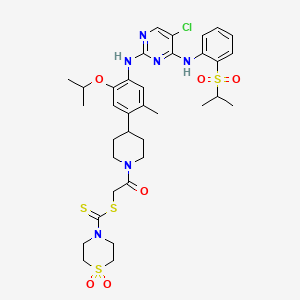 molecular formula C35H45ClN6O6S4 B12406525 Alk-IN-21 