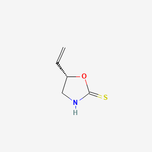 molecular formula C5H7NOS B1240653 (S)-5-Ethenyl-2-oxazolidinethione CAS No. 500-12-9