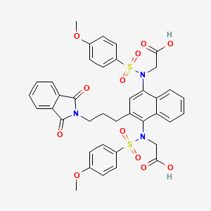 molecular formula C39H35N3O12S2 B12406574 Keap1-Nrf2-IN-15 