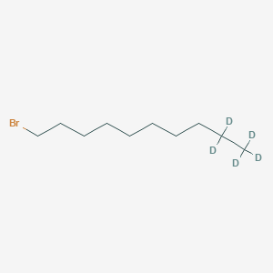 molecular formula C10H21Br B12406603 1-Bromodecane-d5 