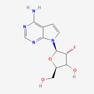 (2R,4R,5R)-5-(4-aminopyrrolo[2,3-d]pyrimidin-7-yl)-4-fluoro-2-(hydroxymethyl)oxolan-3-ol