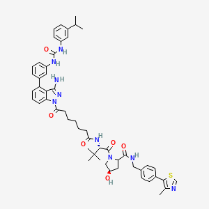 molecular formula C52H61N9O6S B12406650 PROTAC VEGFR-2 degrader-1 