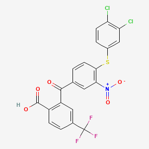 molecular formula C21H10Cl2F3NO5S B12406664 Antibacterial agent 89 