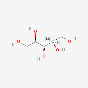 molecular formula C5H12O5 B12406690 Ribitol-2-13C 