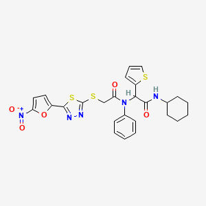 molecular formula C26H25N5O5S3 B12406696 Urease-IN-2 