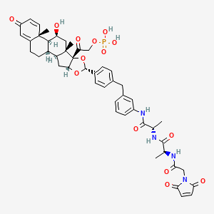 molecular formula C47H53N4O14P B12406704 Glucocorticoid receptor agonist-1 phosphate Ala-Ala-Mal 