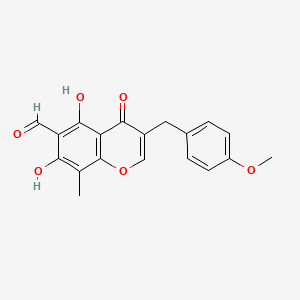 molecular formula C19H16O6 B12406760 6-Aldehydoisoophiopogonone B 