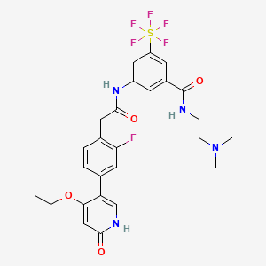 molecular formula C26H28F6N4O4S B12406785 Ret-IN-18 