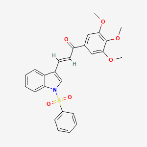 molecular formula C26H23NO6S B12406845 Tubulin inhibitor 23 