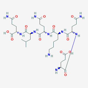 molecular formula C32H56N10O12 B12406861 Glu-Gln-Lys-Gln-Leu-Gln 