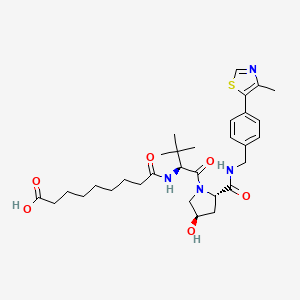 molecular formula C31H44N4O6S B12406886 (S,R,S)-AHPC-amido-C7-acid 